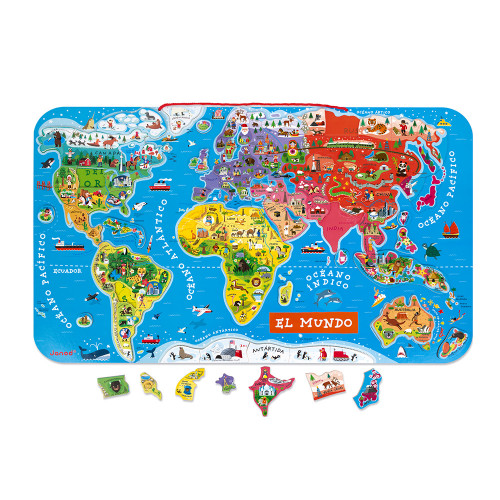 202869puzzle magnetico atlas mundial en espaol 92 piezas madera janod_1